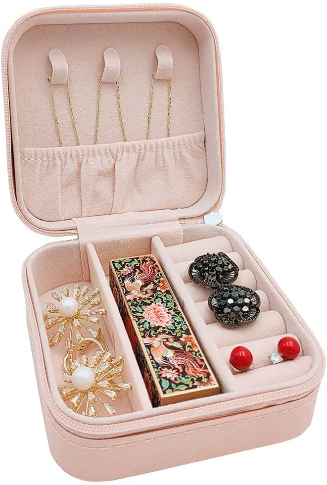 Mini Jewelry Organizer case Travel Portable Display Jewelry Box PU Leather Storage Boxes For Rings Earrings Necklaces Gifts
Mini Jewelry Organizer case Travel Portable Display Jewelry Box PU Leather Storage Boxes For Rings Earrings Necklaces Gifts