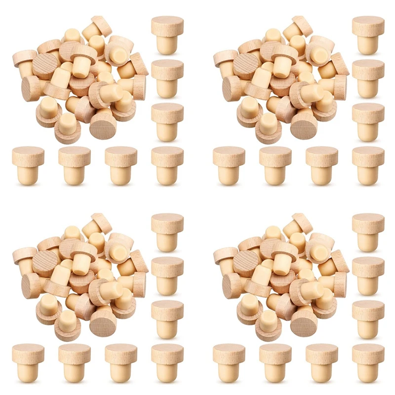 

96Pc Wine Bottle Corks T Shaped Cork Plugs For Wine Cork Wine Stopper Reusable Wine Corks Wooden And Rubber Wine Stopper