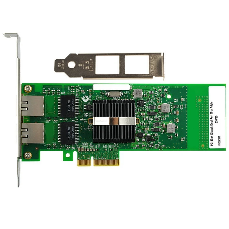

E1G42ET PCI-Ex4 Gigabit Dual Port Server Network Card 82576EB/GB Chip Network Card Replacement Spare Parts Accessories