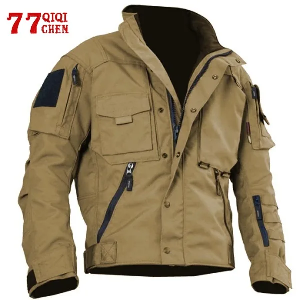 Tactical Multi-pocket Cargo Jacket Men Autumn Casual Fashion Military Bomber Baseball Coat Man Outdoor Stand Collar Jackets New
Tactical Multi-pocket Cargo Jacket Men Autumn Casual Fashion Military Bomber Baseball Coat Man Outdoor Stand Collar Jackets New