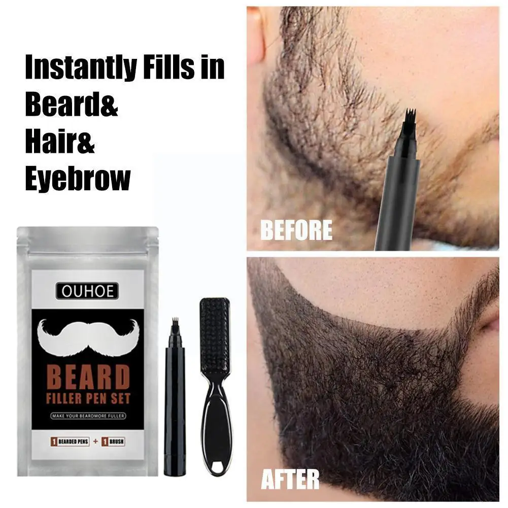 Beard Filling Pen Bifurcated Four-headed Multi-color Sweatproof Brush Eyebrows Waterproof Pen Beard Beard Filling Wax Bag S S1t0
Beard Filling Pen Bifurcated Four-headed Multi-color Sweatproof Brush Eyebrows Waterproof Pen Beard Beard Filling Wax Bag S S1t0