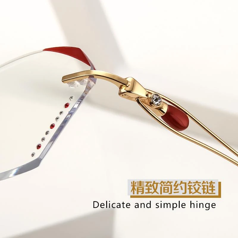 Stylish Business Chic Retro Rimless Glasses Diamond Cut Stars Sexy Women Colorful Shiny Glasses
Stylish Business Chic Retro Rimless Glasses Diamond Cut Stars Sexy Women Colorful Shiny Glasses