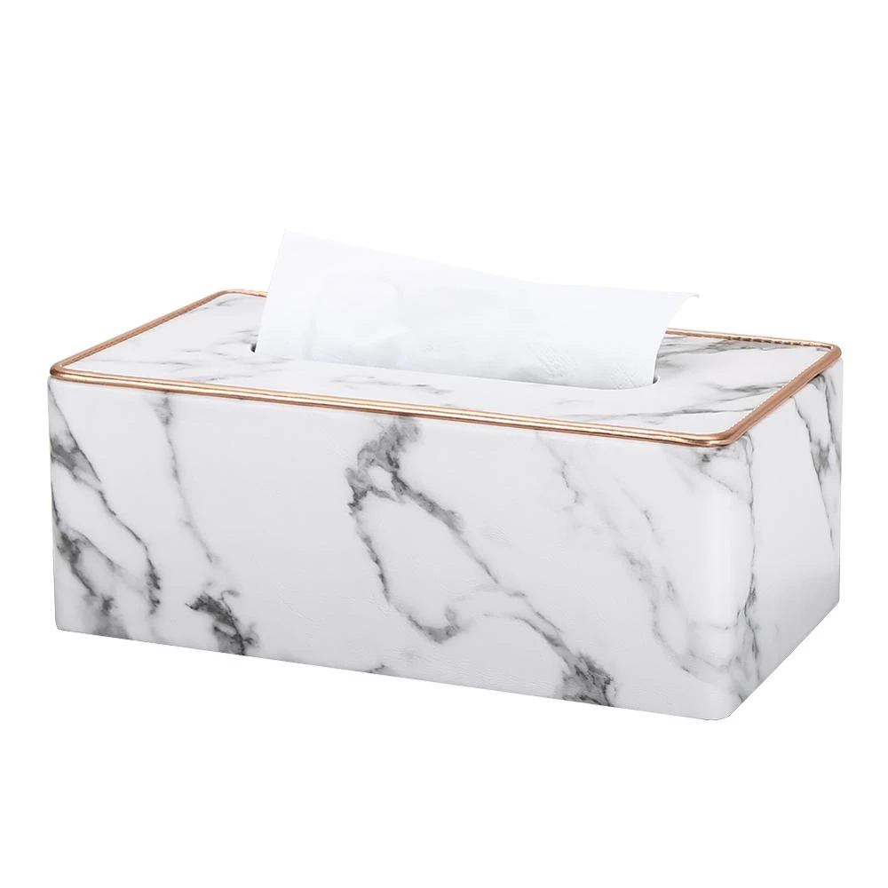 Creative Tissue Box Marble Golden Rim Desktop Washroom Napkin Towel Holder Office Desk Tissue Protected Case Metal Edge Ice Cra
Creative Tissue Box Marble Golden Rim Desktop Washroom Napkin Towel Holder Office Desk Tissue Protected Case Metal Edge Ice Cra