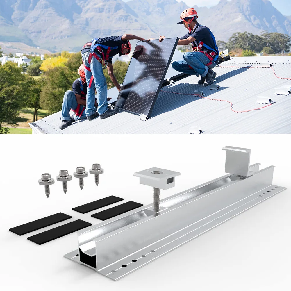 4 Set 30/35mm Solar Panel Photovoltaic Bracket Mounting Rail End/Middle Clamps Trapezoidal Sheet Solar Panel Accessories
4 Set 30/35mm Solar Panel Photovoltaic Bracket Mounting Rail End/Middle Clamps Trapezoidal Sheet Solar Panel Accessories