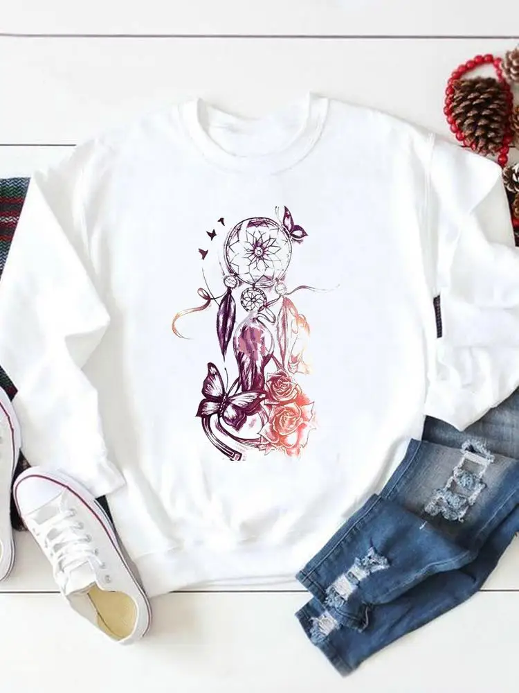 Vintage Dream Web Feather Casual Autumn Pullovers Fashion Print Graphic Sweatshirts Spring Fall Female Women Regular Clothing
Vintage Dream Web Feather Casual Autumn Pullovers Fashion Print Graphic Sweatshirts Spring Fall Female Women Regular Clothing
