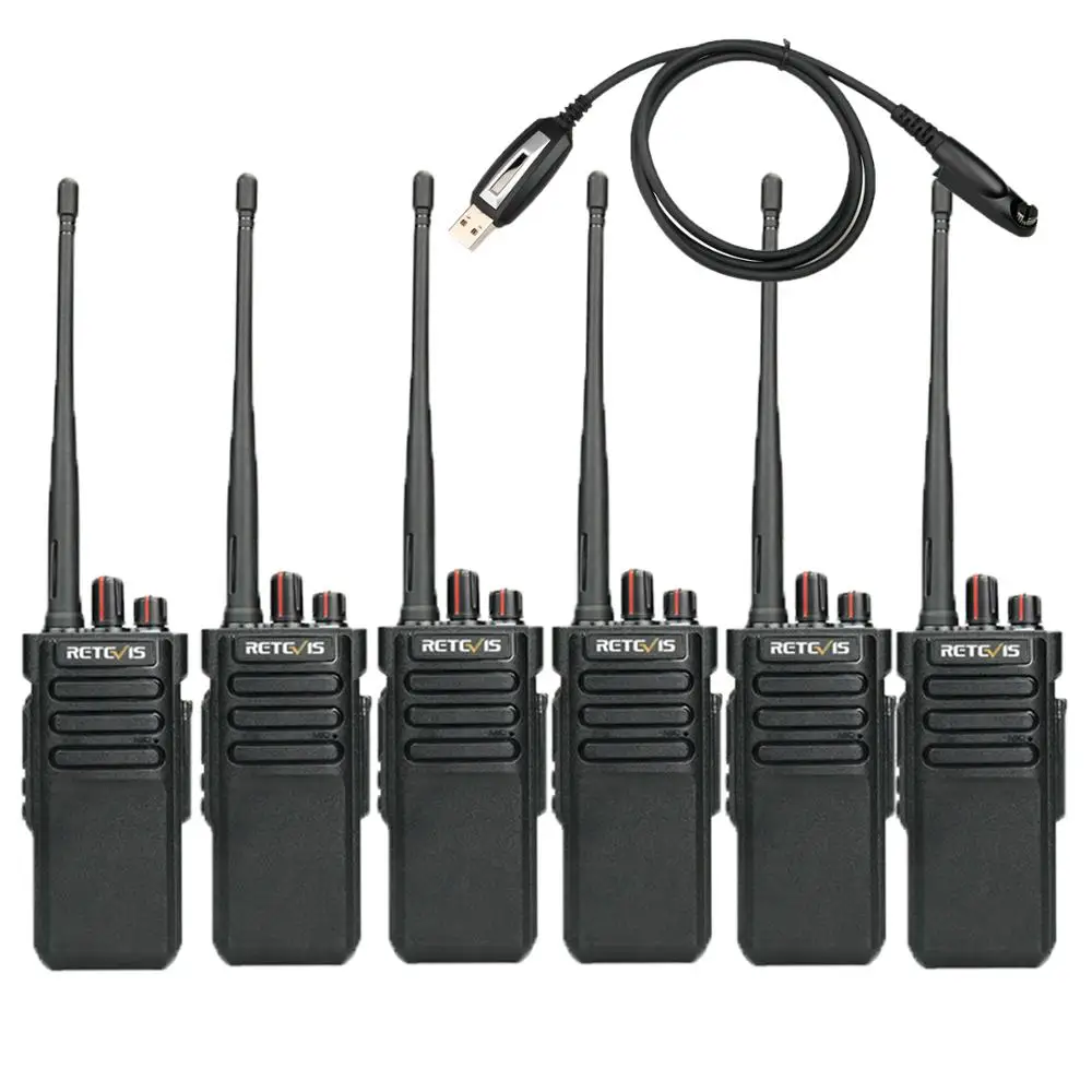 6PACK Retevis RT29 10W Long Range Encryption Walkie Talkie Scrambler UHF400-480MHz 3200mAh Scan Two Way Radio+Programming Cable
6PACK Retevis RT29 10W Long Range Encryption Walkie Talkie Scrambler UHF400-480MHz 3200mAh Scan Two Way Radio+Programming Cable