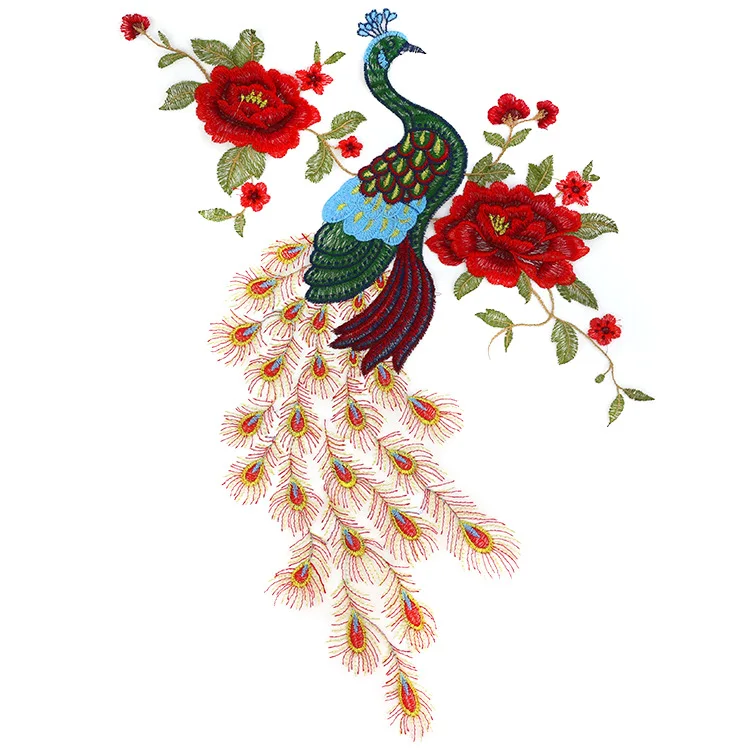 Large Peacock Phoenix Embroidery Patch Applique Clothing Accessories Clothes Decoration Badge Decal DIY Embroidered Cloth Paste
Large Peacock Phoenix Embroidery Patch Applique Clothing Accessories Clothes Decoration Badge Decal DIY Embroidered Cloth Paste