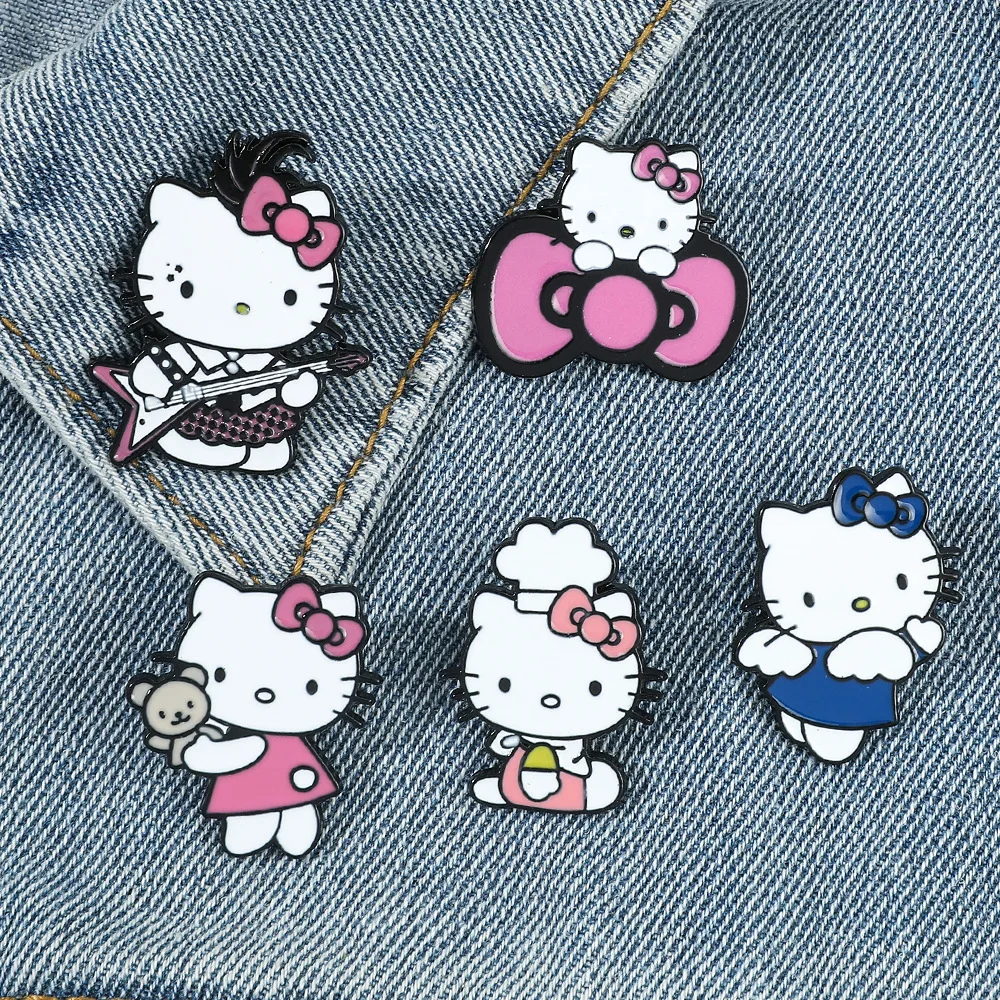 Hello Kitty Badges Lapel Pins for Backpacks Metal Enamel Sanrio Cute Badge Clothes Fashion Jewelry Clothing Accessories Decor
Hello Kitty Badges Lapel Pins for Backpacks Metal Enamel Sanrio Cute Badge Clothes Fashion Jewelry Clothing Accessories Decor