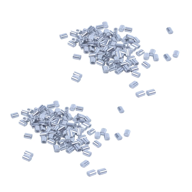 Retail 200 Pcs 1Mm Steel Wire Rope Aluminum Ferrules Sleeves Silver Tone
Retail 200 Pcs 1Mm Steel Wire Rope Aluminum Ferrules Sleeves Silver Tone