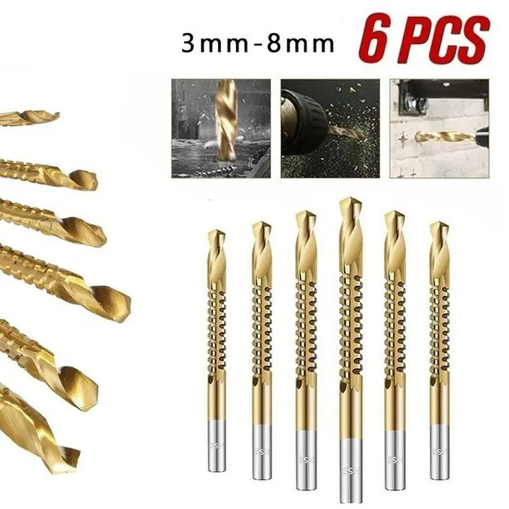 Round Shank Titanium Coating HSS Countersink Drill Bit Carpentry Chamfer Boring Woodworking Tool With Hex L-wrench
Round Shank Titanium Coating HSS Countersink Drill Bit Carpentry Chamfer Boring Woodworking Tool With Hex L-wrench