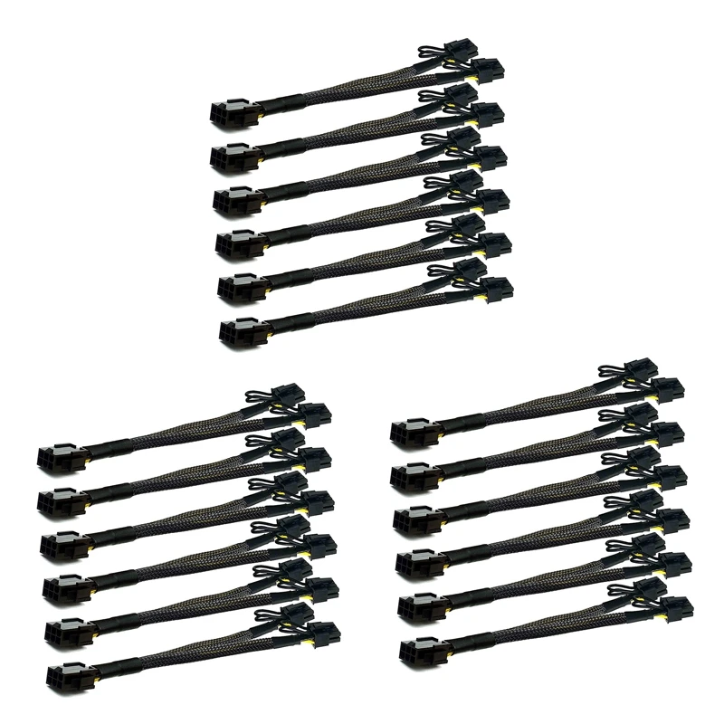 18Pcs PCI-E 6 Pin To Dual Pcie 8 Pin (6+2) Image Card PCI Express Power Adapter GPU VGA Y-Splitter Extension Cable
18Pcs PCI-E 6 Pin To Dual Pcie 8 Pin (6+2) Image Card PCI Express Power Adapter GPU VGA Y-Splitter Extension Cable
