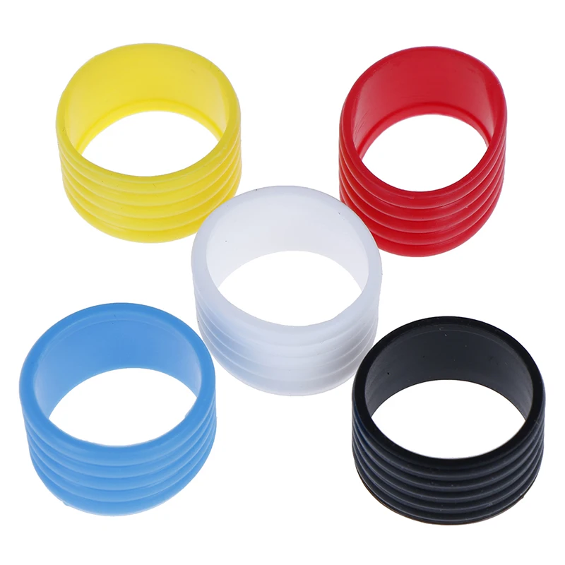 

4pcs Tennis Racket Rubber Ring Grip Stretchable Stretchy Handle Rubber Ring Training Rings Sport Football Training Equipment