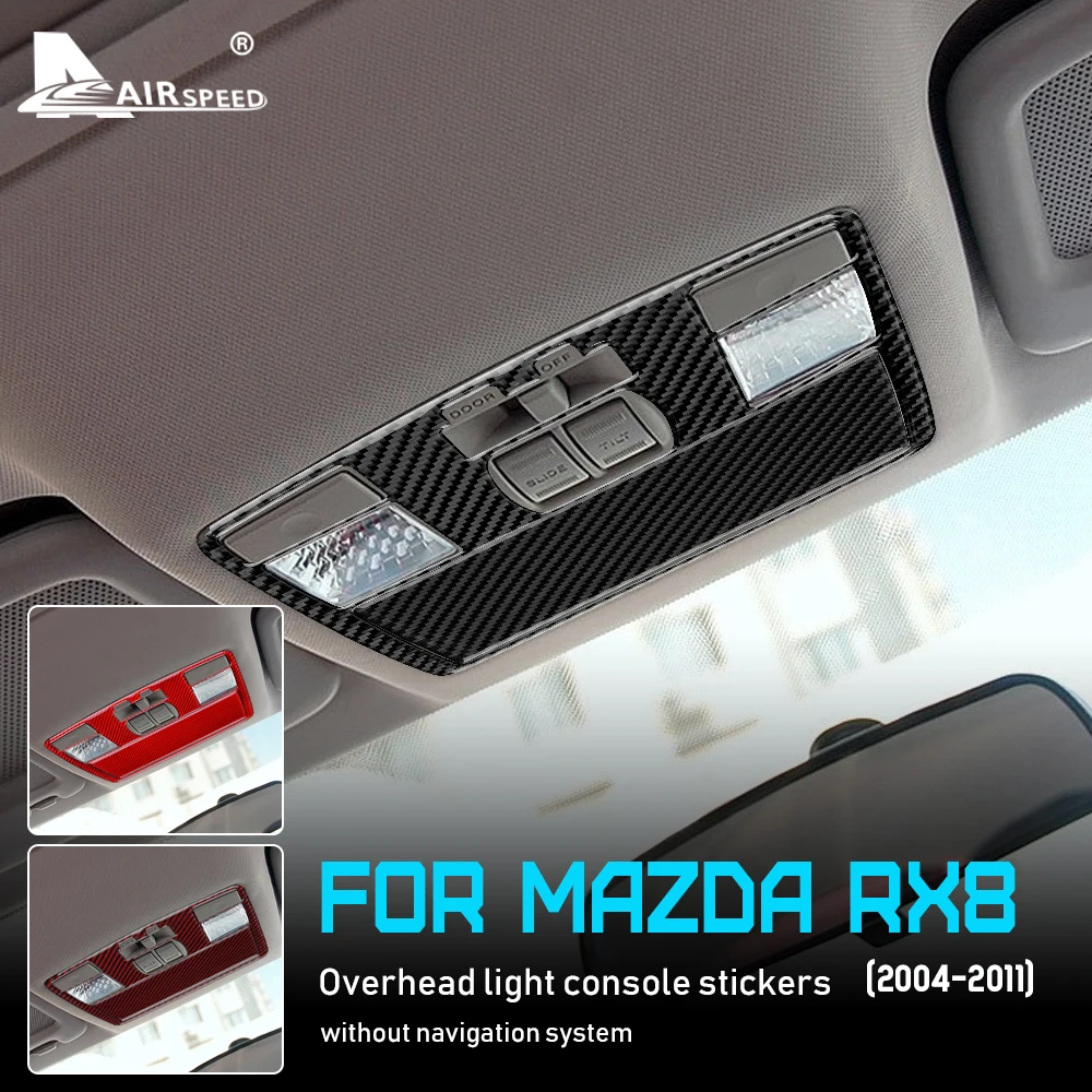 AIRSPEED, углеродное волокно для Mazda RX8 2004-2011, аксессуары, внутренняя отделка автомобиля, Верхняя фотография, наклейка на рамку консоли
AIRSPEED, углеродное волокно для Mazda RX8 2004-2011, аксессуары, внутренняя отделка автомобиля, Верхняя фотография, наклейка на рамку консоли