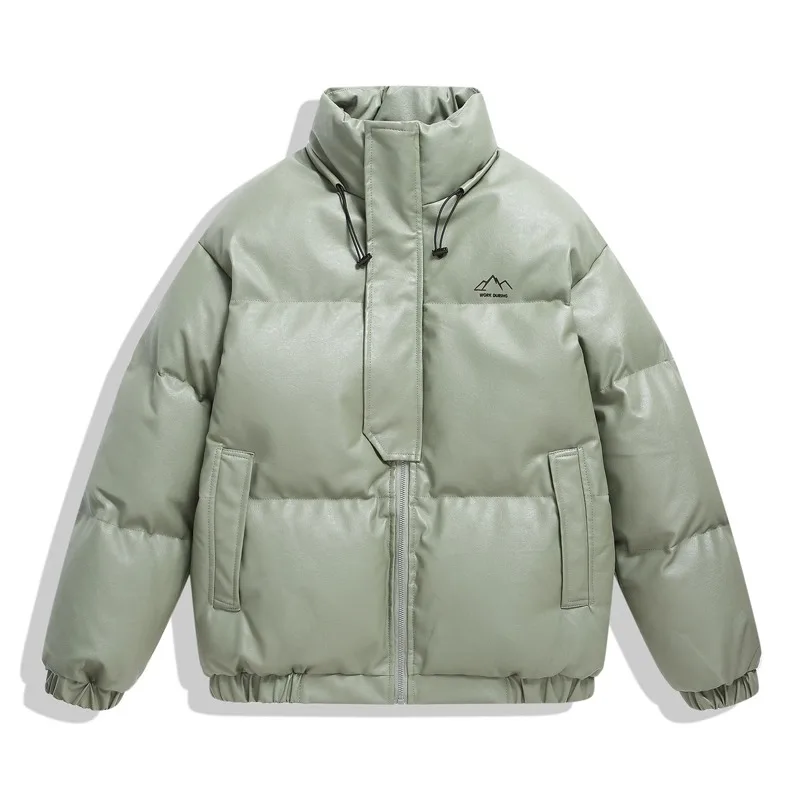 Winter Standing Collar PU Leather Solid Color Men's Parka Casual Loose and Thickened Warm Coat Couple Street Harajuku Top Ropa
Winter Standing Collar PU Leather Solid Color Men's Parka Casual Loose and Thickened Warm Coat Couple Street Harajuku Top Ropa
