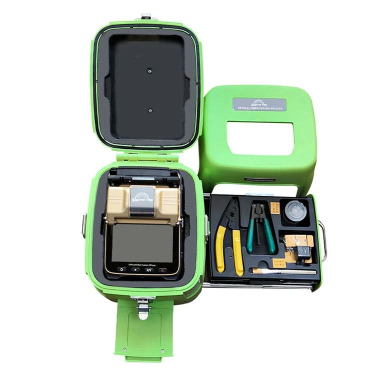 Fiber Fusion Splicer Include accessories in the Tool Box Signal Fiber AI-8C Splicer Machine
Fiber Fusion Splicer Include accessories in the Tool Box Signal Fiber AI-8C Splicer Machine