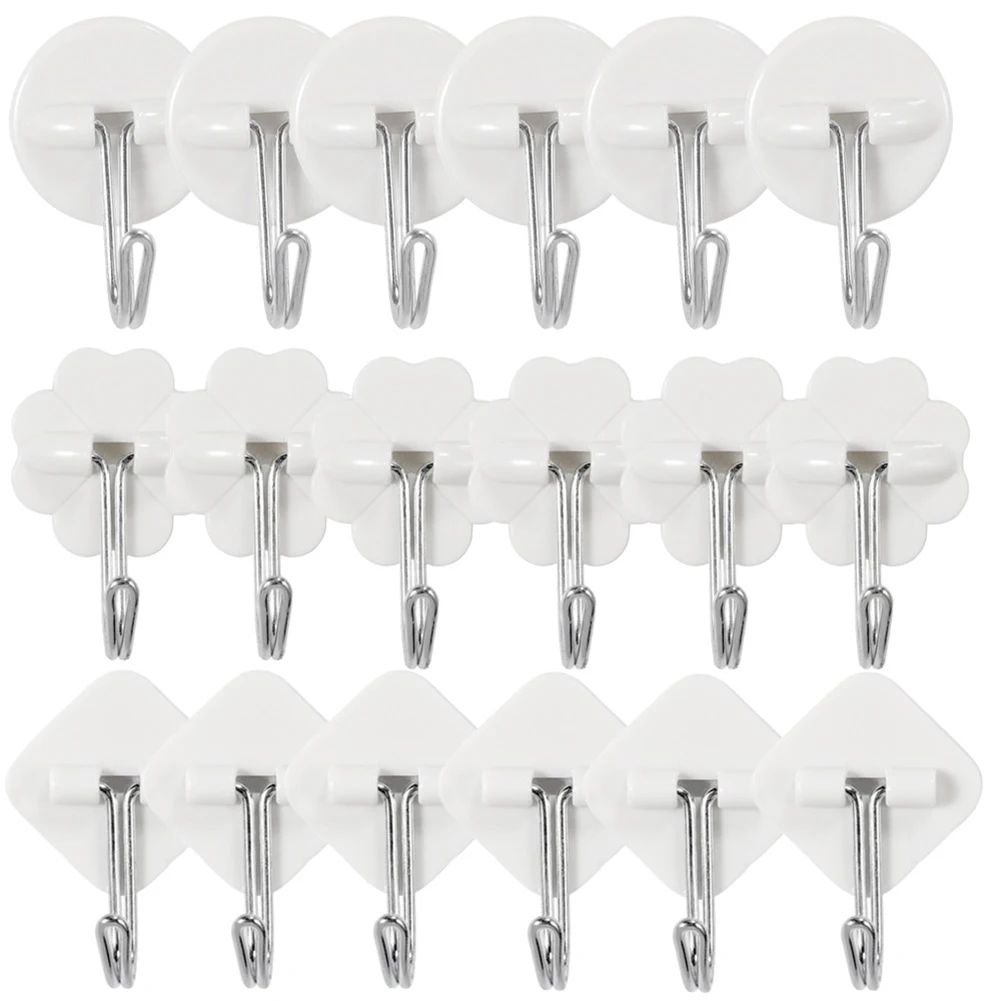 6PCs PVC Seamless Hook Strong Adhesive Wall Sticky Hooks 180 Degree Rotating Stick For Kitchen 4.5*3.5cm Multifunction Wall Rack
6PCs PVC Seamless Hook Strong Adhesive Wall Sticky Hooks 180 Degree Rotating Stick For Kitchen 4.5*3.5cm Multifunction Wall Rack