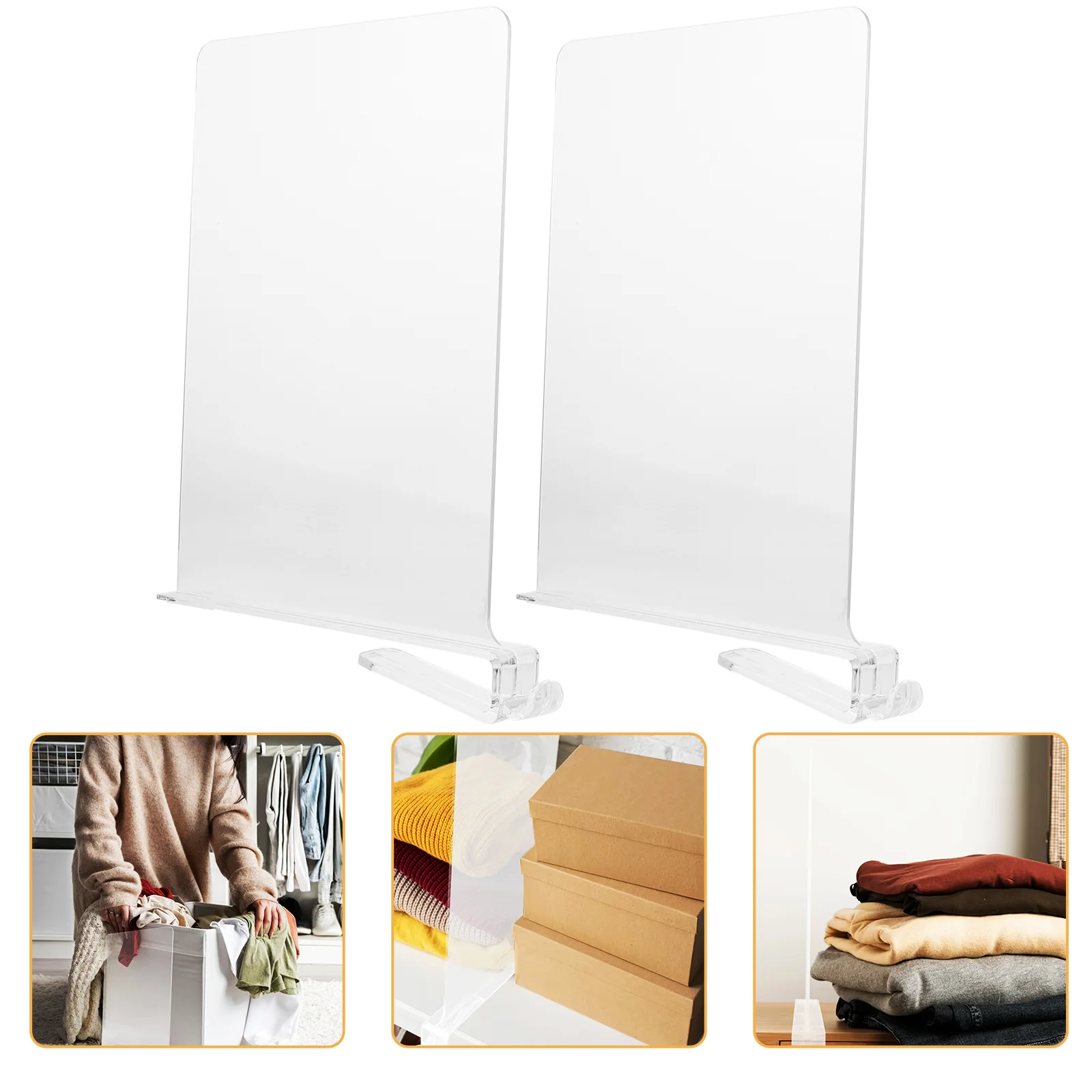 2 Pcs Convenient Closet Divider Shelves Cupboards Desktop Clear Dividers Book Shelf Plastic Transparent Accessories
2 Pcs Convenient Closet Divider Shelves Cupboards Desktop Clear Dividers Book Shelf Plastic Transparent Accessories