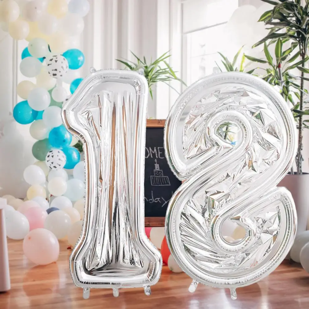 1 Set Birthday Balloon Exquisite Creative Eye-catching Decorative Aluminum Foil Number Shape Balloon Set Party Supplies
1 Set Birthday Balloon Exquisite Creative Eye-catching Decorative Aluminum Foil Number Shape Balloon Set Party Supplies