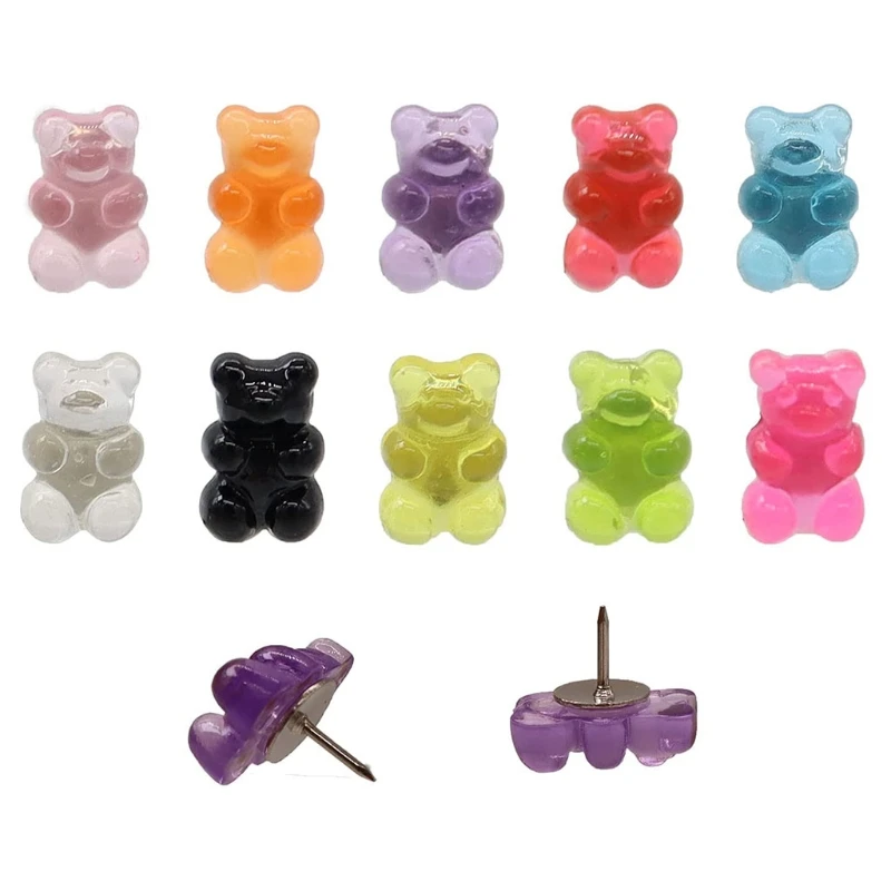 20 Pcs Bear Thumb Tacks ThumbNails PushPins Push Pins Decorative for Photos Wall Maps Bulletin Board Corkboards
20 Pcs Bear Thumb Tacks ThumbNails PushPins Push Pins Decorative for Photos Wall Maps Bulletin Board Corkboards