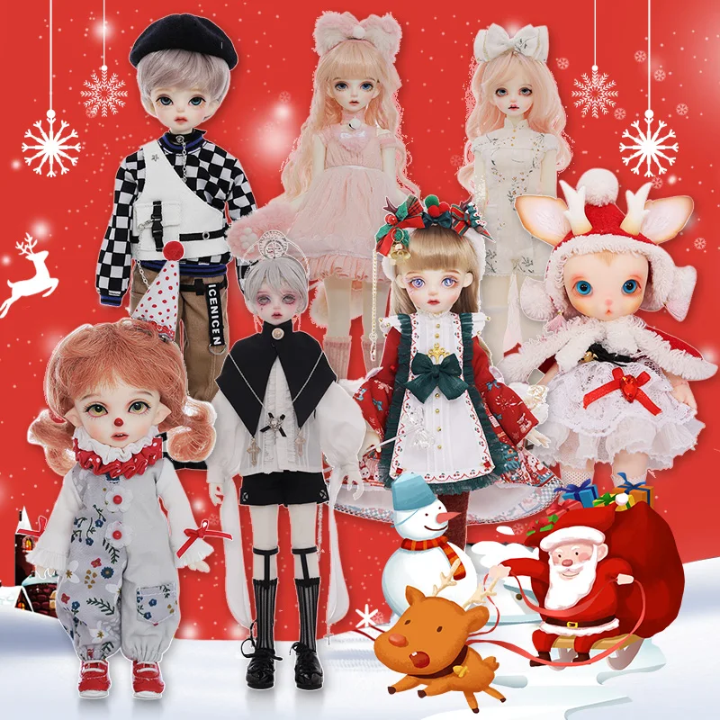 BJD кукла 1/6 1/4 Рождественский подарок $69 $79 $99 полимерные игрушки различные стили