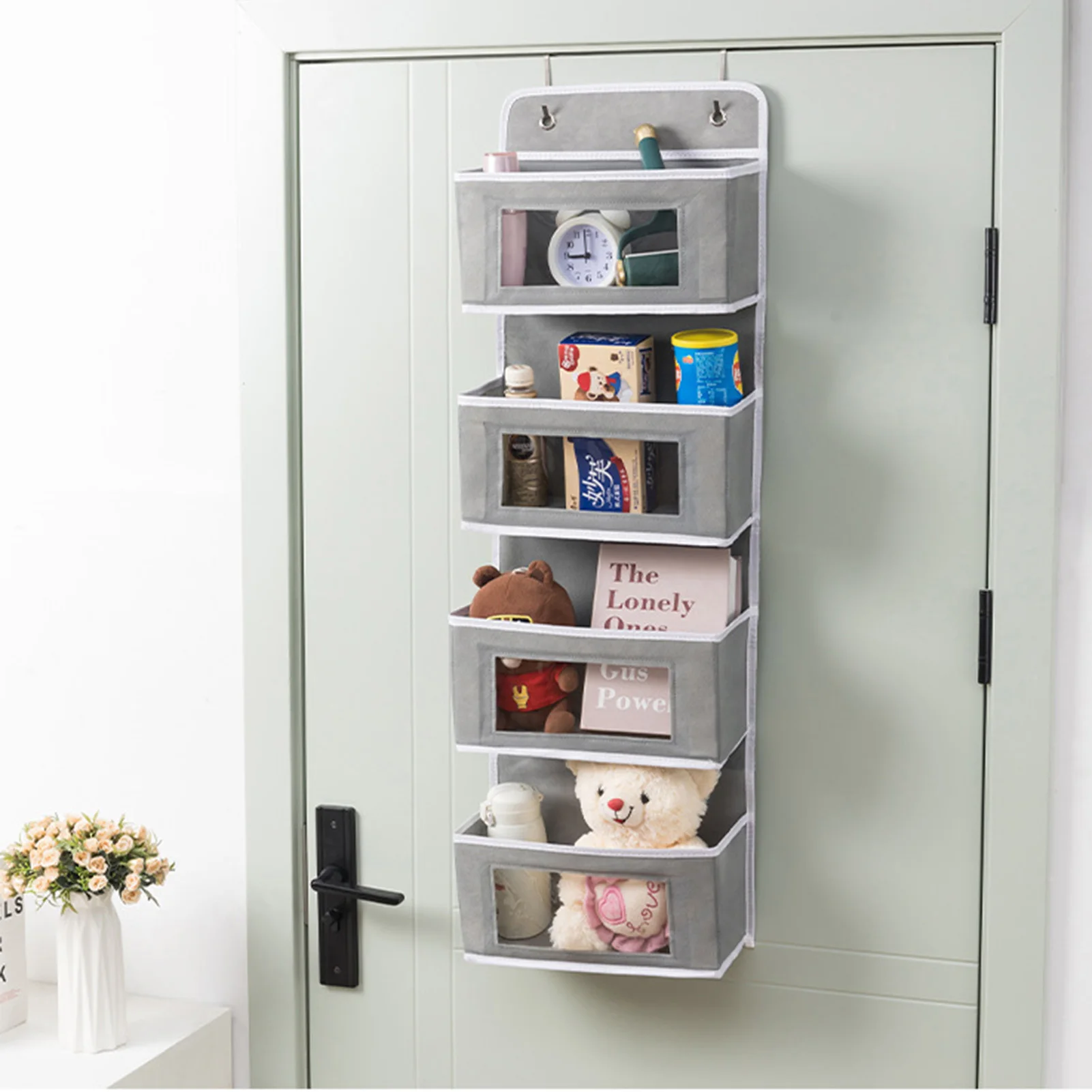 Over Door Hanging Non-woven Organizer, Non-woven Storage Bag with Hooks, Folding Shelf with 4 Pockets
Over Door Hanging Non-woven Organizer, Non-woven Storage Bag with Hooks, Folding Shelf with 4 Pockets