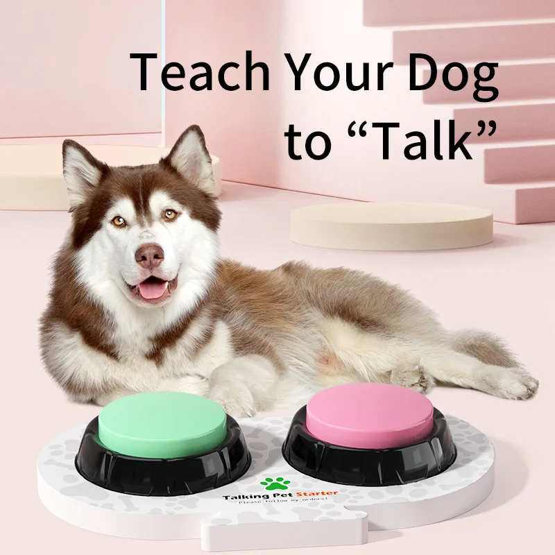 2pcs Set Recordable Dog Training Button Pet Communication Toys Dog Talking Buttons Dog Interactive Toys
2pcs Set Recordable Dog Training Button Pet Communication Toys Dog Talking Buttons Dog Interactive Toys