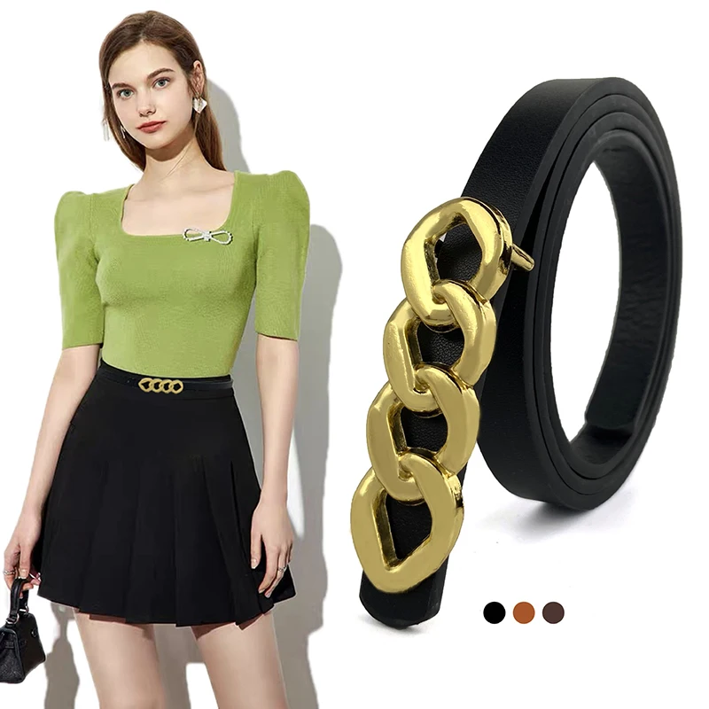 2022 PU Leather Belt For Women Round Buckle Pin Fashion Gold Buckle Jeans Black Belt Female Luxury Brand Fancy Vintage Straps
2022 PU Leather Belt For Women Round Buckle Pin Fashion Gold Buckle Jeans Black Belt Female Luxury Brand Fancy Vintage Straps