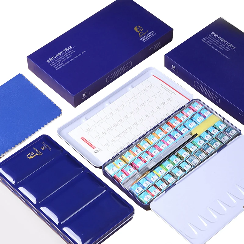 Портативный металлический чехол с палеткой, 24/36/48 цветов
Портативный металлический чехол с палеткой, 24/36/48 цветов