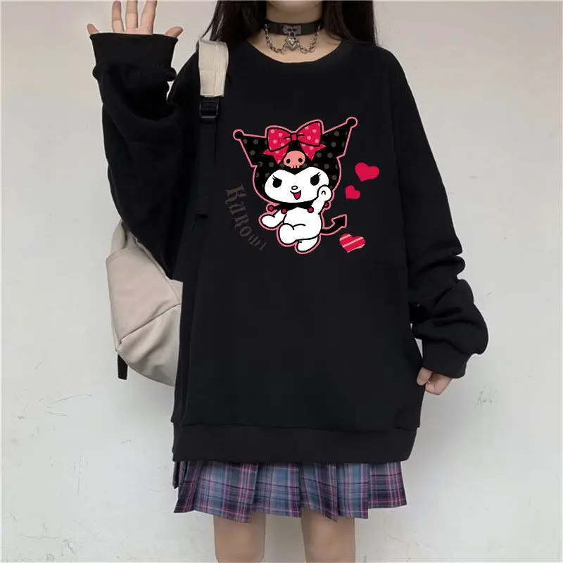 Kawaii Sanrios Sweater Cute Kuromi Cartoon Loose Long Sleeve Warm Keeping Sports Casual Sweater Toy for Girls Gifts
Kawaii Sanrios Sweater Cute Kuromi Cartoon Loose Long Sleeve Warm Keeping Sports Casual Sweater Toy for Girls Gifts