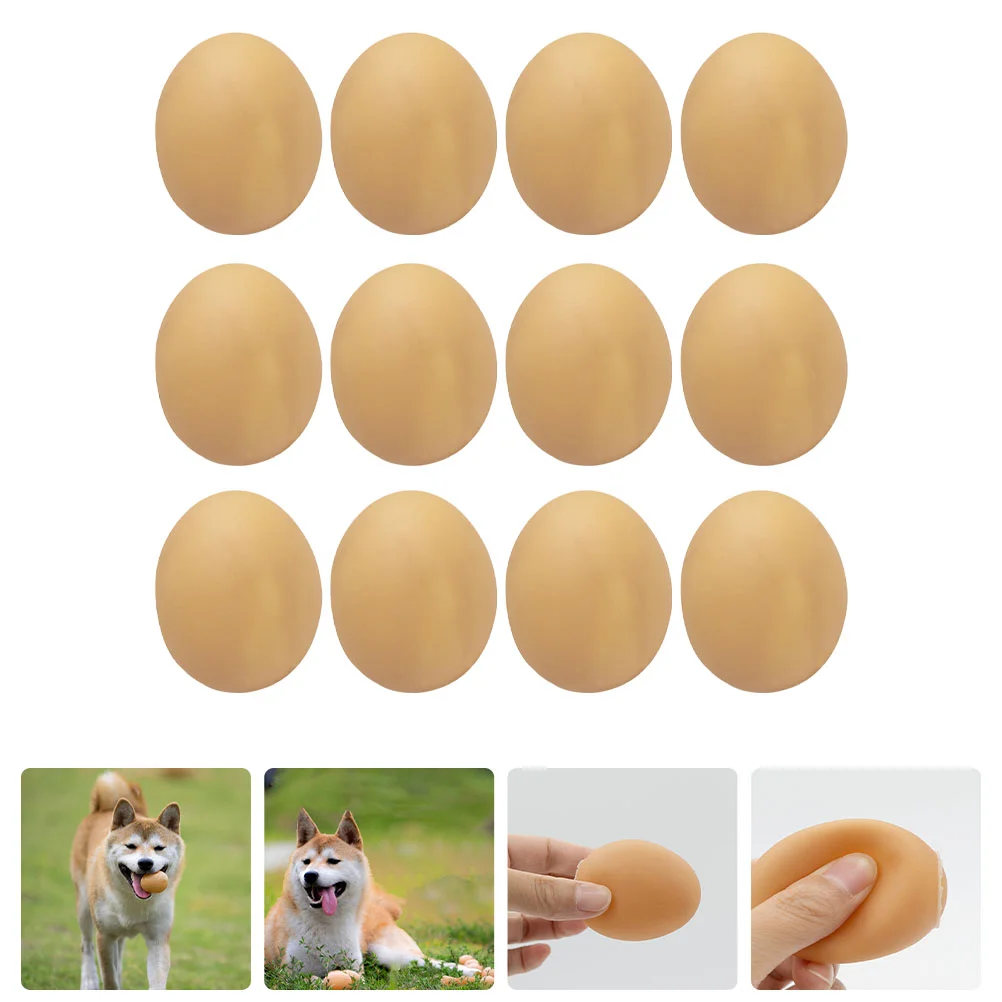 12Pcs Interactive Egg Toys Wear-resistant Puppy Toys Portable Dog Eggs Home Dog Toys 
12Pcs Interactive Egg Toys Wear-resistant Puppy Toys Portable Dog Eggs Home Dog Toys