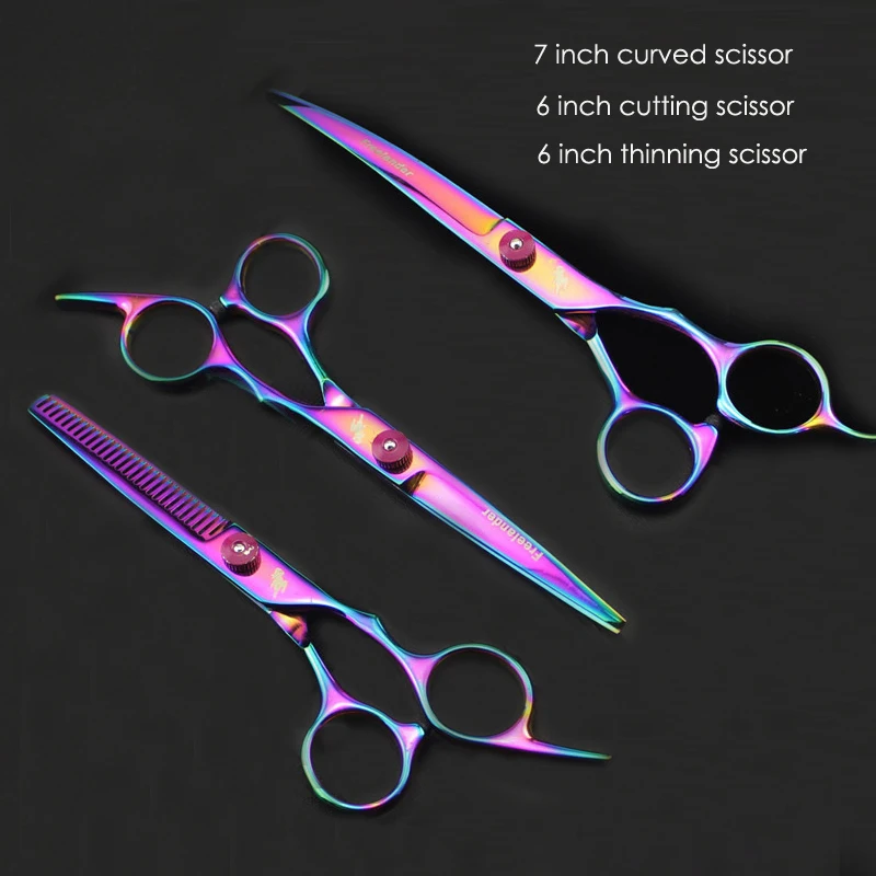 6/7 Inch Professional Hairdresser Scissors Dog Grooming Equipment Pet Supplies 3pcs Canine Curved Cutting Dogs Hair Hairdressing
6/7 Inch Professional Hairdresser Scissors Dog Grooming Equipment Pet Supplies 3pcs Canine Curved Cutting Dogs Hair Hairdressing