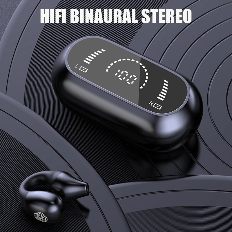 Новая спортивная мини-гарнитура Bluetooth с костной проводимостью без ушей, гарнитура с большим экраном и подвесным ухом, деловая гарнитура
Новая спортивная мини-гарнитура Bluetooth с костной проводимостью без ушей, гарнитура с большим экраном и подвесным ухом, деловая гарнитура