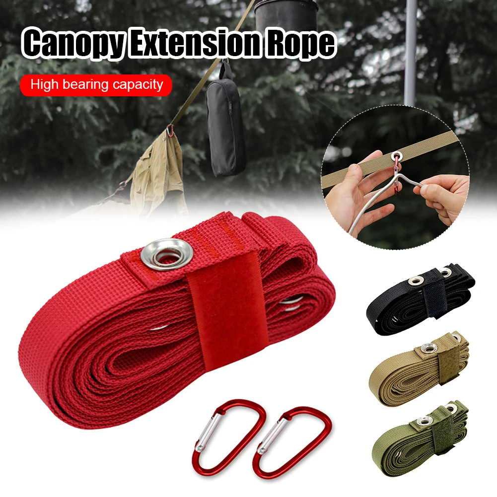 Tent Canopy Extension Belt Multifunction Clothesline With 7 Loops Nylon Rope Camping Outdoor Rope With 2 Carabiner Camping Tool
Tent Canopy Extension Belt Multifunction Clothesline With 7 Loops Nylon Rope Camping Outdoor Rope With 2 Carabiner Camping Tool