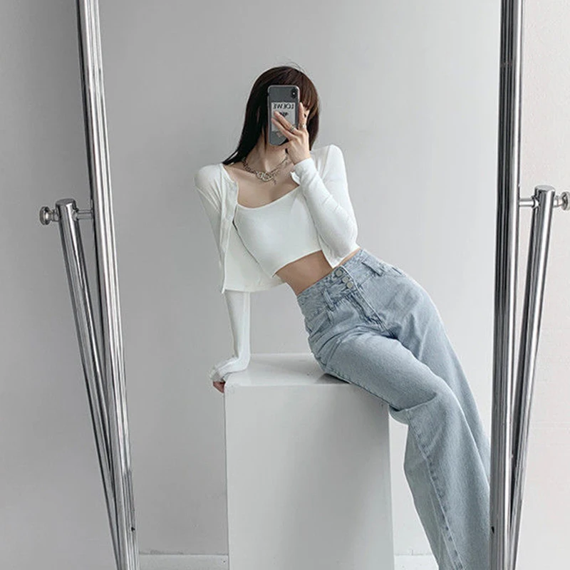 Брюки женские прямые с завышенной талией, свободные драпированные узкие тонкие универсальные брюки с широкими штанинами, в ретро стиле