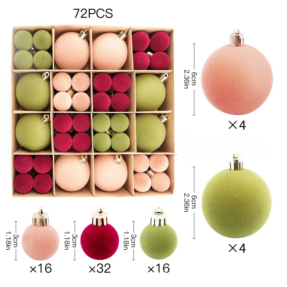 Рождественские шары 72 шт.
Рождественские шары 72 шт.