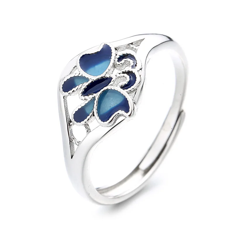 S925 Sterling Silver Retro Gel Drop Oil Burning Blue Smart Butterfly Gradual Change Small Fresh Opening Ring
S925 Sterling Silver Retro Gel Drop Oil Burning Blue Smart Butterfly Gradual Change Small Fresh Opening Ring