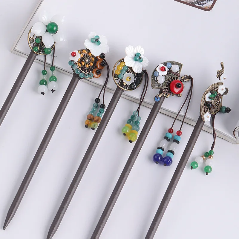 Retro Chinese Style Hair Accessories Hanfu Tassel Hairpins Fashion Wooden Hairpins Wholesale Hair Accessorie For Women Jewelry
Retro Chinese Style Hair Accessories Hanfu Tassel Hairpins Fashion Wooden Hairpins Wholesale Hair Accessorie For Women Jewelry