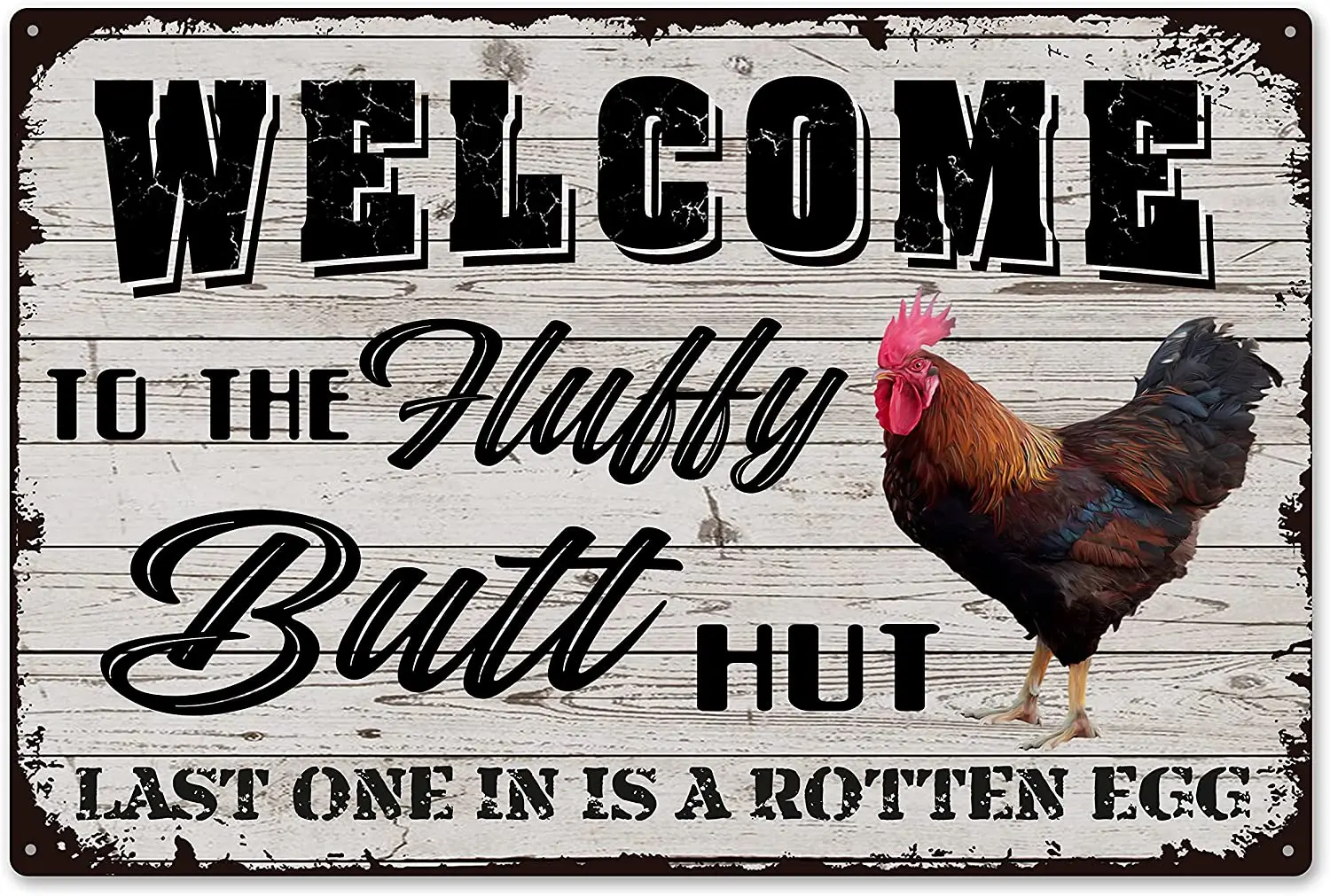 Metal Chicken Tin Sign Chicken Primitive Novelty Decor Funny Signs Clearance Funny Outdoor Chicken Coop Supplies 8X12 Inch
Metal Chicken Tin Sign Chicken Primitive Novelty Decor Funny Signs Clearance Funny Outdoor Chicken Coop Supplies 8X12 Inch