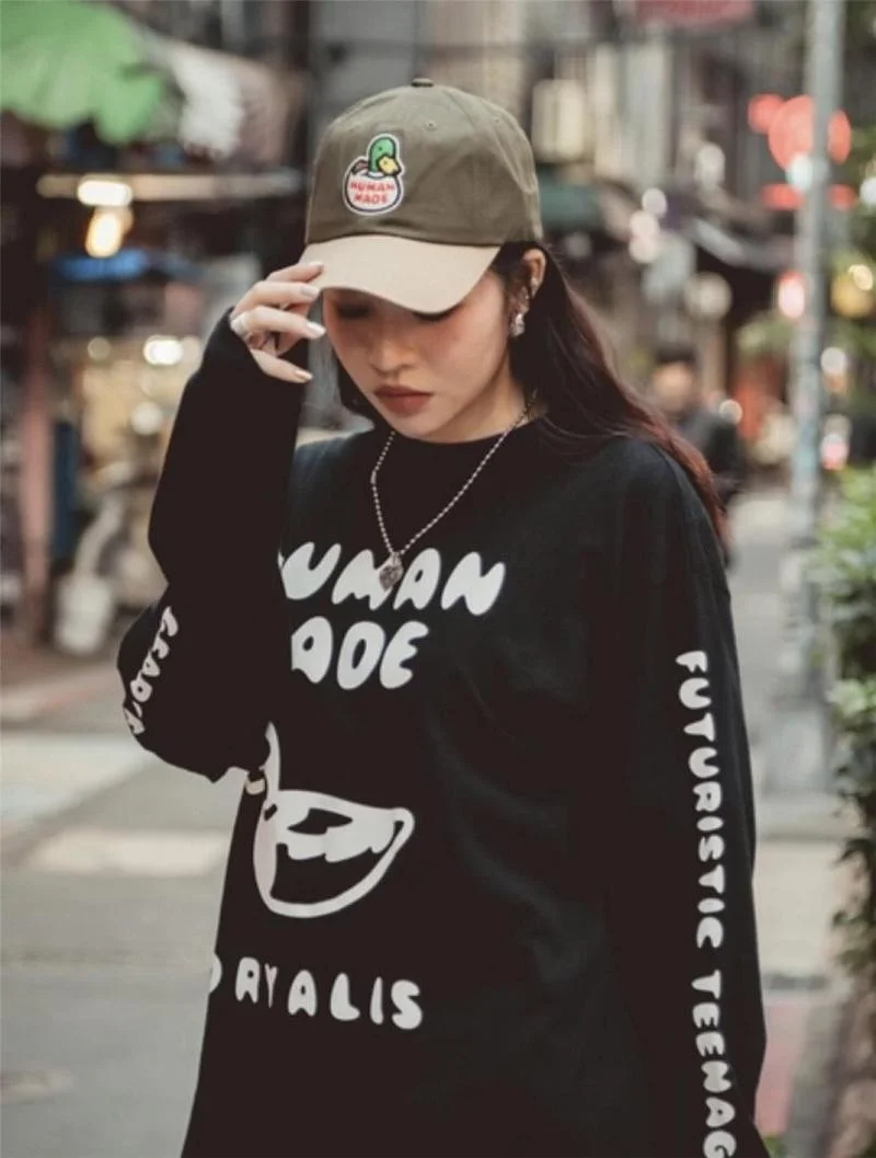 22SS High Quality 1:1 Duck Print HUMAN MADE T Shirt Long Sleeves Men Women EU Size 100% Cotton HUMAN MADE Top Tees Lil Peep
22SS High Quality 1:1 Duck Print HUMAN MADE T Shirt Long Sleeves Men Women EU Size 100% Cotton HUMAN MADE Top Tees Lil Peep