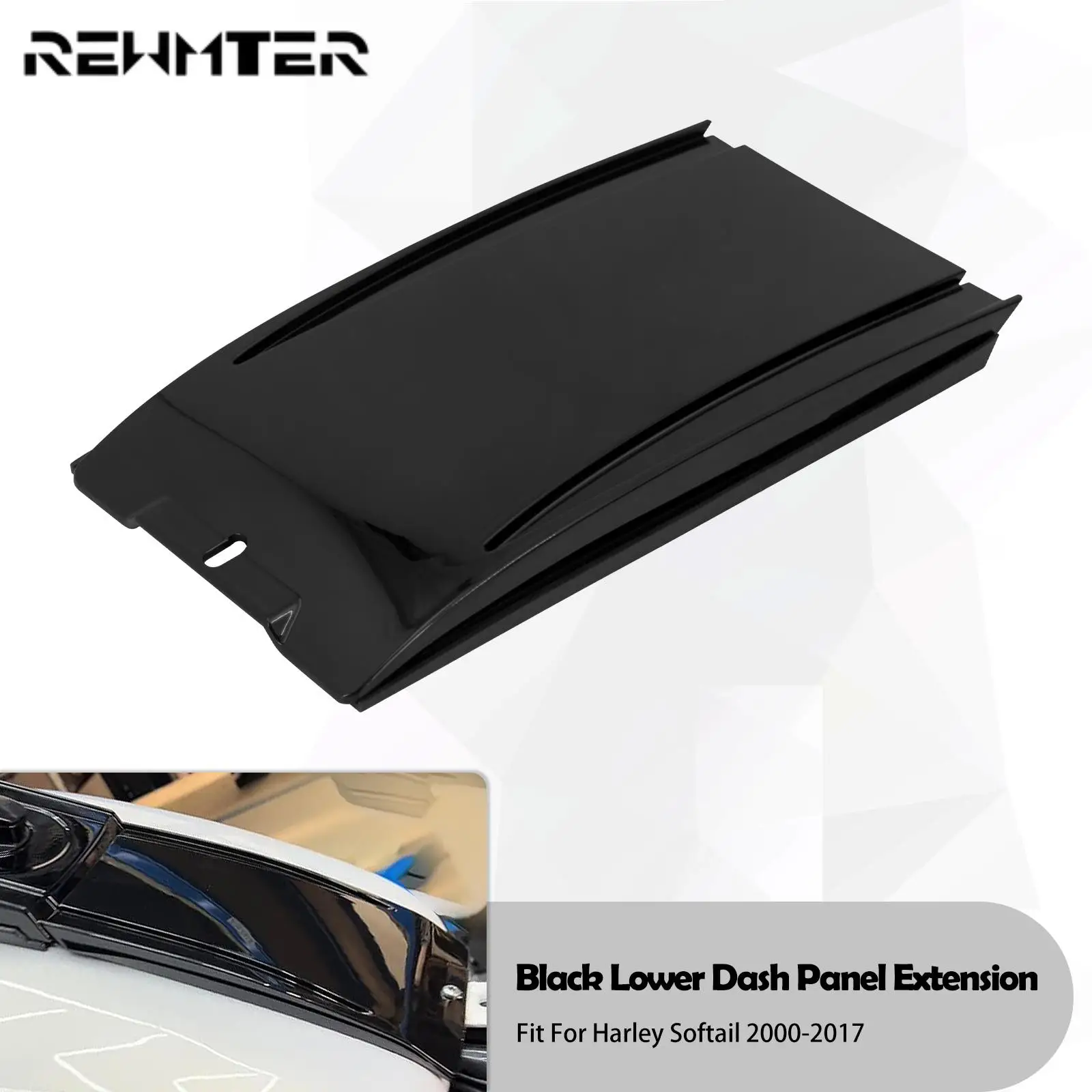 Motorcycle Lower Dash Panel Extension Black Plastic For Harley Softail Fatboy Night Train Standard Deluxe FLSTN FLSTF 2000-2017
Motorcycle Lower Dash Panel Extension Black Plastic For Harley Softail Fatboy Night Train Standard Deluxe FLSTN FLSTF 2000-2017