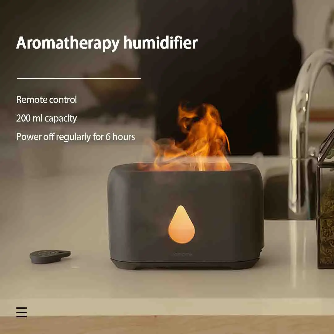 200ML USB Essential Oil Diffuser Simulation Flame Ultrasonic Humidifier Home Office Air Freshener Fragrance Sooth Sleep Atomizer
200ML USB Essential Oil Diffuser Simulation Flame Ultrasonic Humidifier Home Office Air Freshener Fragrance Sooth Sleep Atomizer