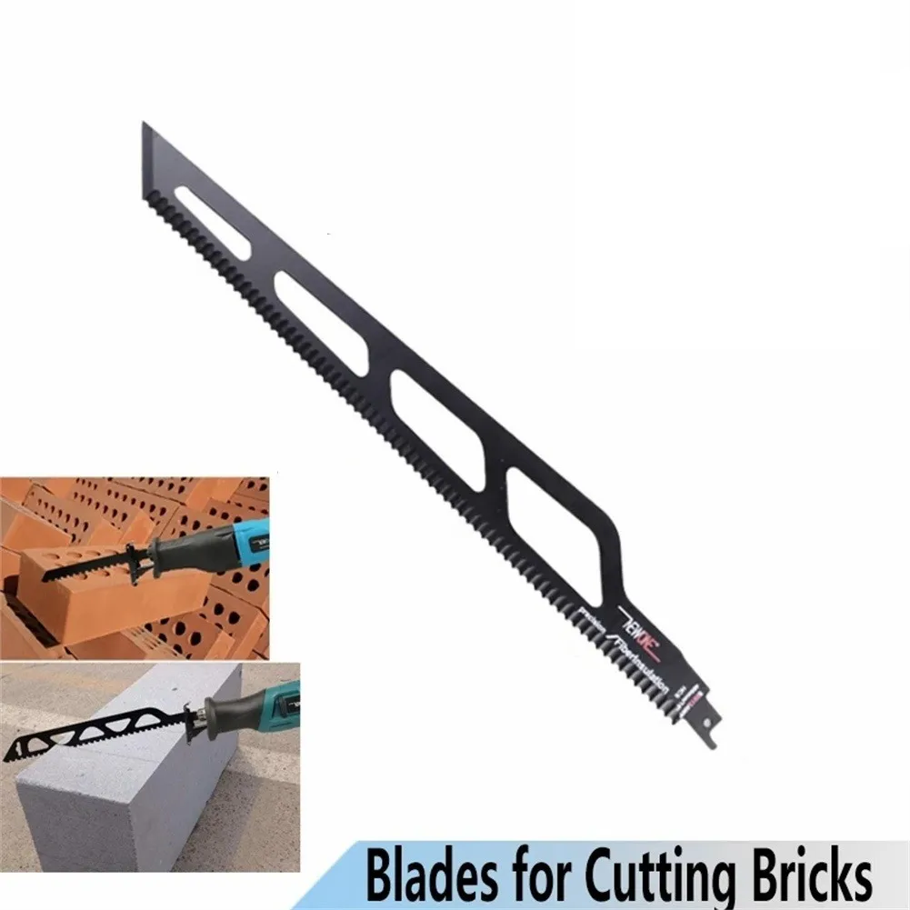 400MM S2013 Reciprocating Saw Blade 1.5mm Thickness Alloy Steel Blade For Cutting Brick Concrete Plasterboard Foam Brick
400MM S2013 Reciprocating Saw Blade 1.5mm Thickness Alloy Steel Blade For Cutting Brick Concrete Plasterboard Foam Brick