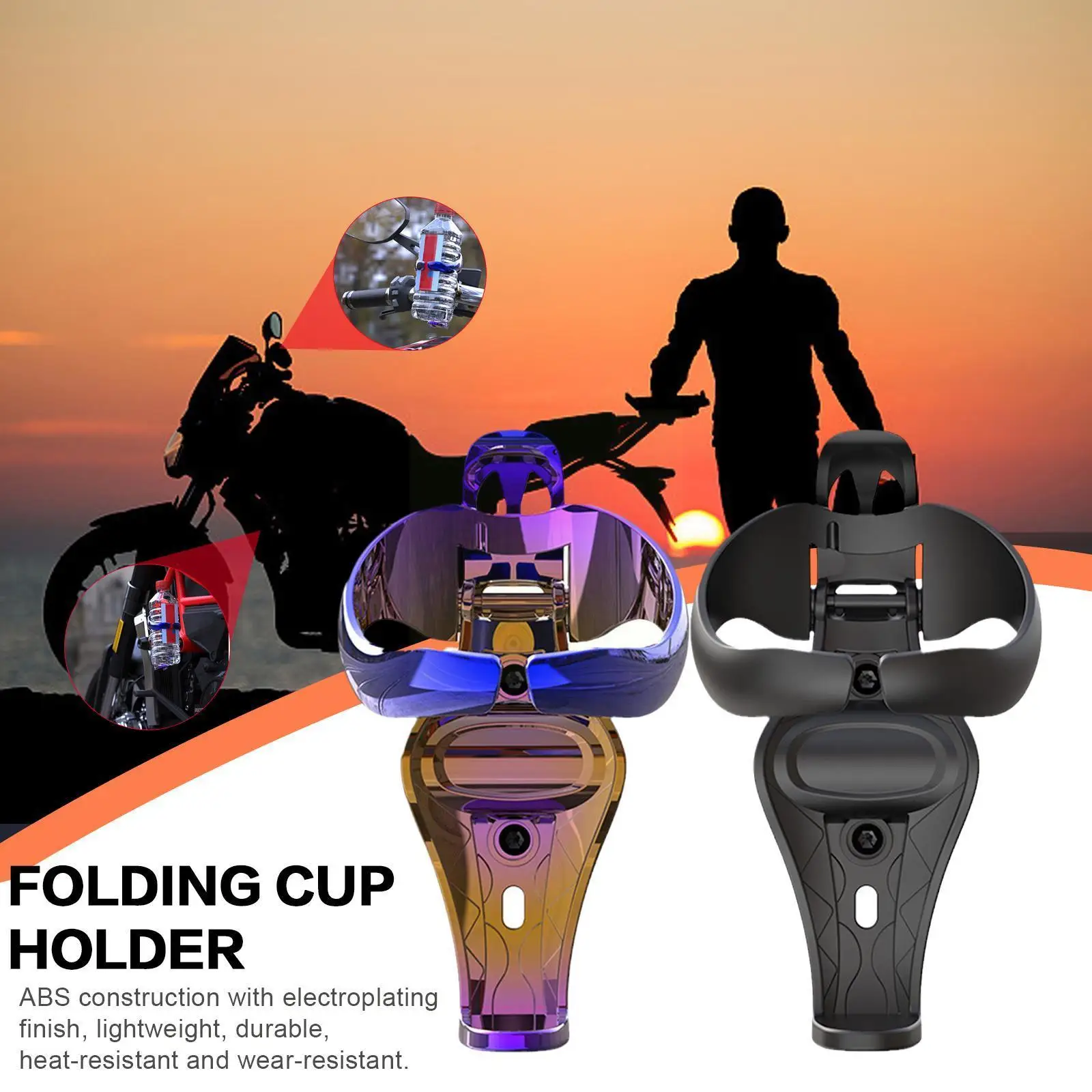 Bottle Holder Motorcycle Foldable Bicycle Drink Holder Holder Abs Electroplated Cup Water Holder Handlebar Rack Bottle P7d4
Bottle Holder Motorcycle Foldable Bicycle Drink Holder Holder Abs Electroplated Cup Water Holder Handlebar Rack Bottle P7d4