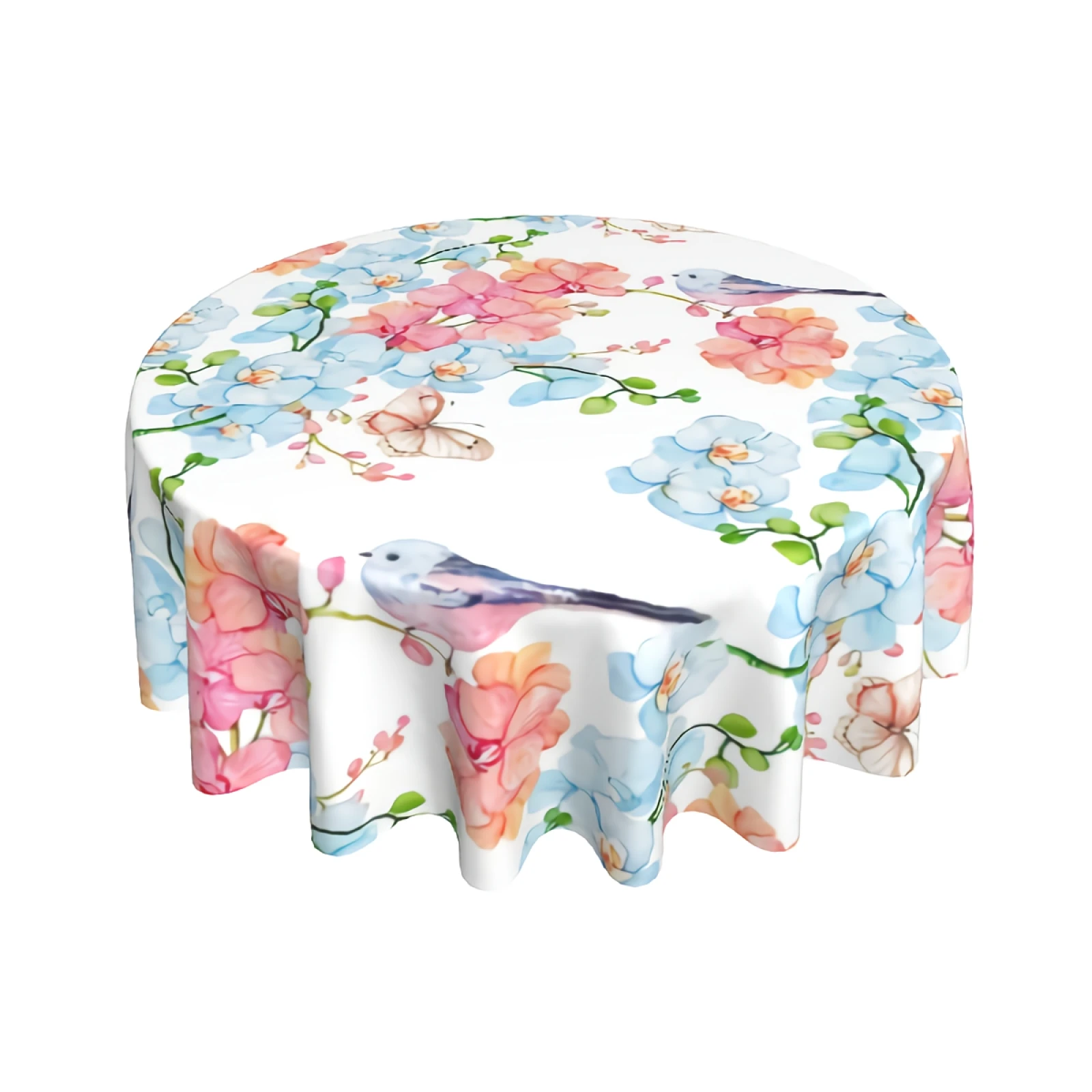 Pink Blue Watercolor Floral Tablecloth Round 60 Inch with Dust-Proof Wrinkle Resistant Waterproof Decorative Table Cover
Pink Blue Watercolor Floral Tablecloth Round 60 Inch with Dust-Proof Wrinkle Resistant Waterproof Decorative Table Cover