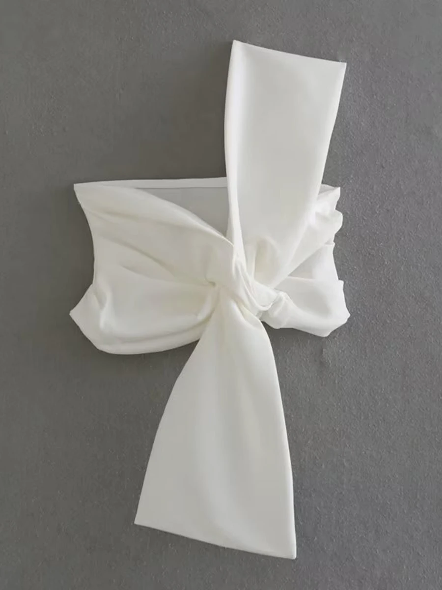 Women Bow White Irregular Tank Top 2023 New Causal Sleeveless Strapless Vest Solid Simple Slim Fit Crop Top for Woman Clothes
Women Bow White Irregular Tank Top 2023 New Causal Sleeveless Strapless Vest Solid Simple Slim Fit Crop Top for Woman Clothes