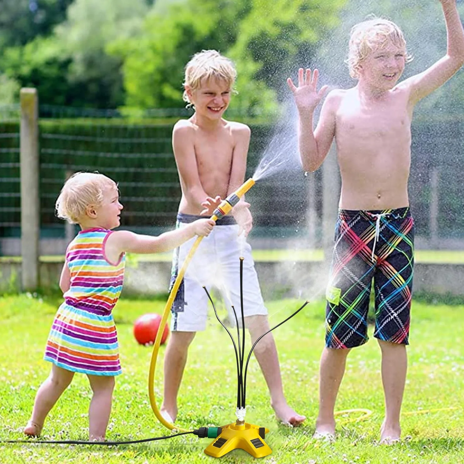 Lawn Sprinkler Sprayer Free Change Rotating Garden Lawn Irrigation 4 Nozzle Hose Summer Yard Cool Children's Water Games
Lawn Sprinkler Sprayer Free Change Rotating Garden Lawn Irrigation 4 Nozzle Hose Summer Yard Cool Children's Water Games