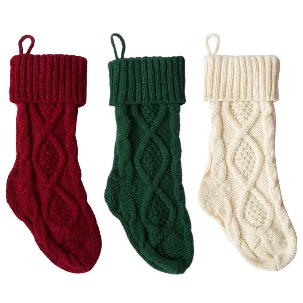 1pc Knitted Christmas Stockings Decoration Lovely Gift Bag Christmas Gift Bag Fireplace Decoration Santa Elk Socks Xmas
1pc Knitted Christmas Stockings Decoration Lovely Gift Bag Christmas Gift Bag Fireplace Decoration Santa Elk Socks Xmas