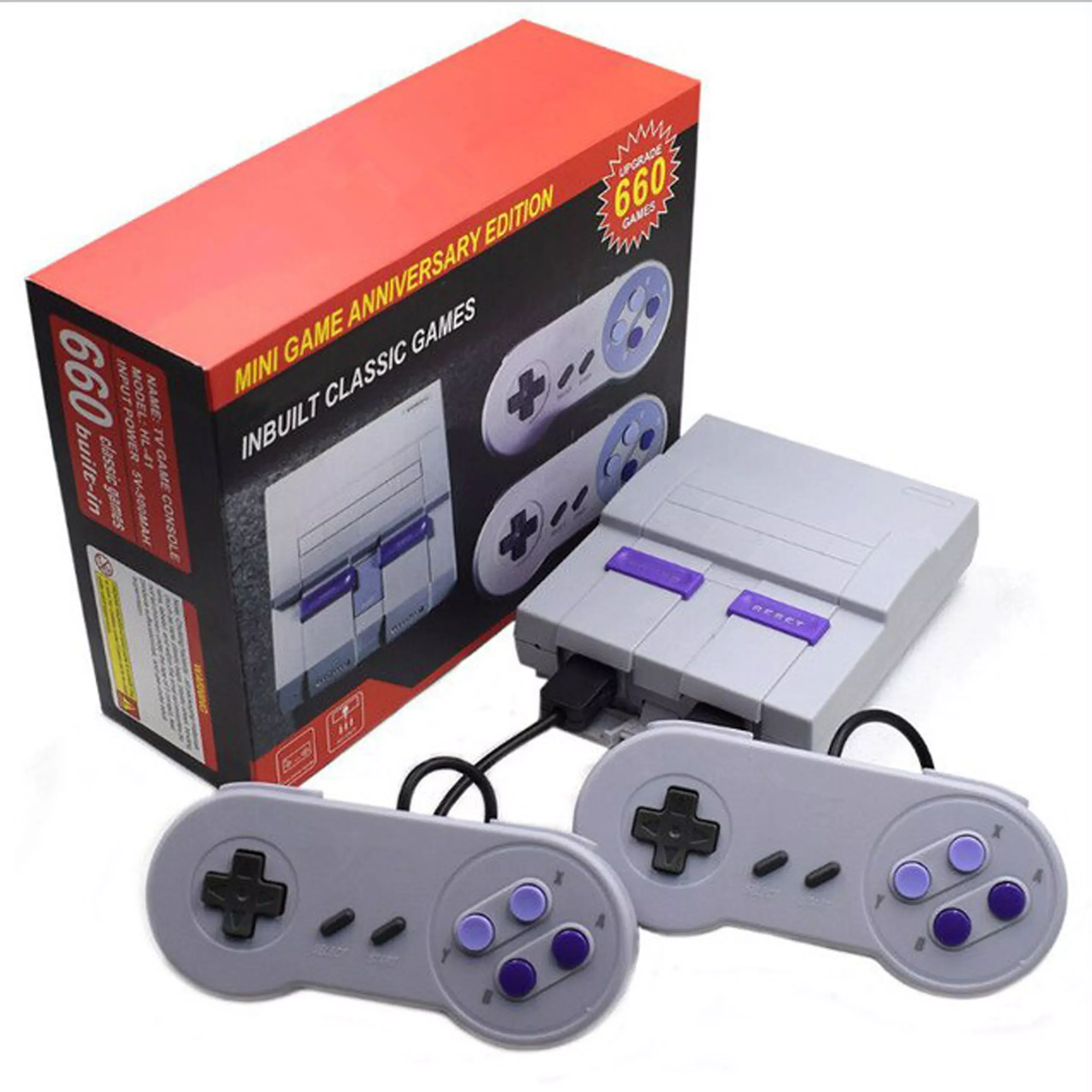 Super Classic Game Mini TV 8 Bit Family TV Video Game Console Built-in 660 Games Handheld Gaming Player Boy Birthday Gift
Super Classic Game Mini TV 8 Bit Family TV Video Game Console Built-in 660 Games Handheld Gaming Player Boy Birthday Gift