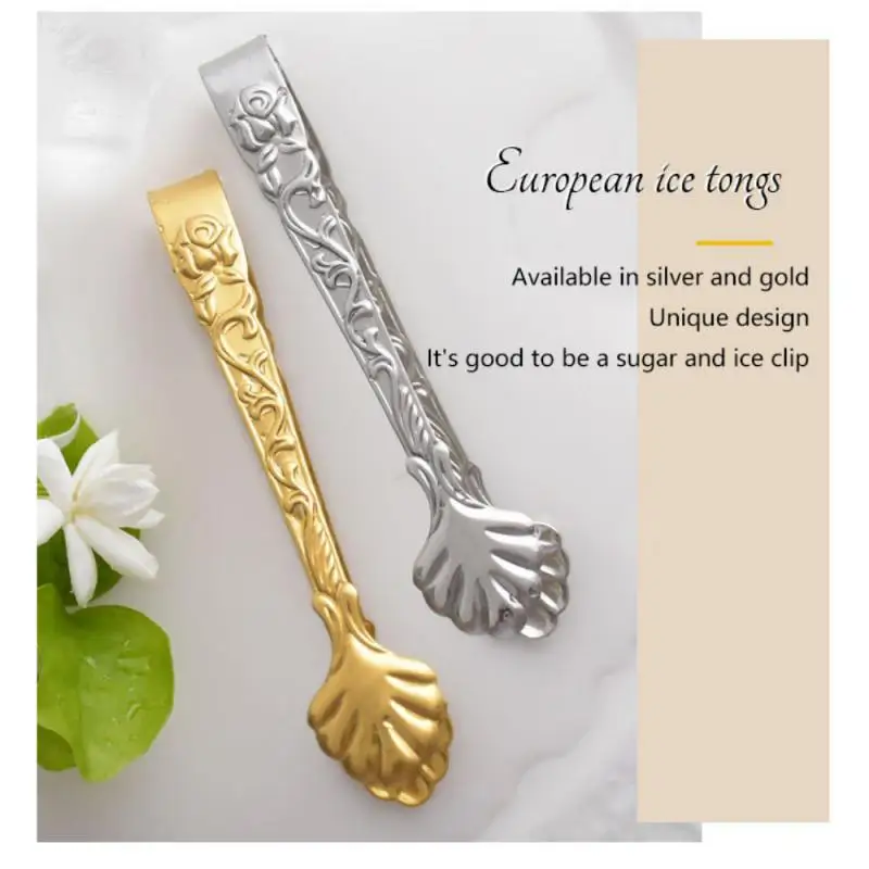 Food Clip American Relief Rose Ice Clip European 304 Stainless Steel Kitchen Small Coffee Shop Clip Portable Square Sugar Clip
Food Clip American Relief Rose Ice Clip European 304 Stainless Steel Kitchen Small Coffee Shop Clip Portable Square Sugar Clip