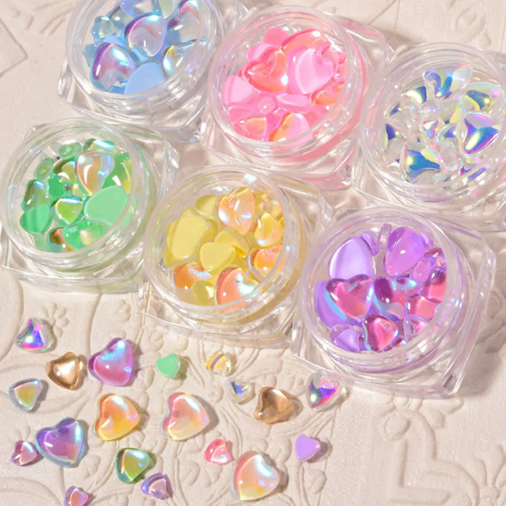 1Box Nail Decoration Aurora Transparent Crystal Heart Candy Color Mixed Size Gems Decoration Accessories New Nail Decoration
1Box Nail Decoration Aurora Transparent Crystal Heart Candy Color Mixed Size Gems Decoration Accessories New Nail Decoration